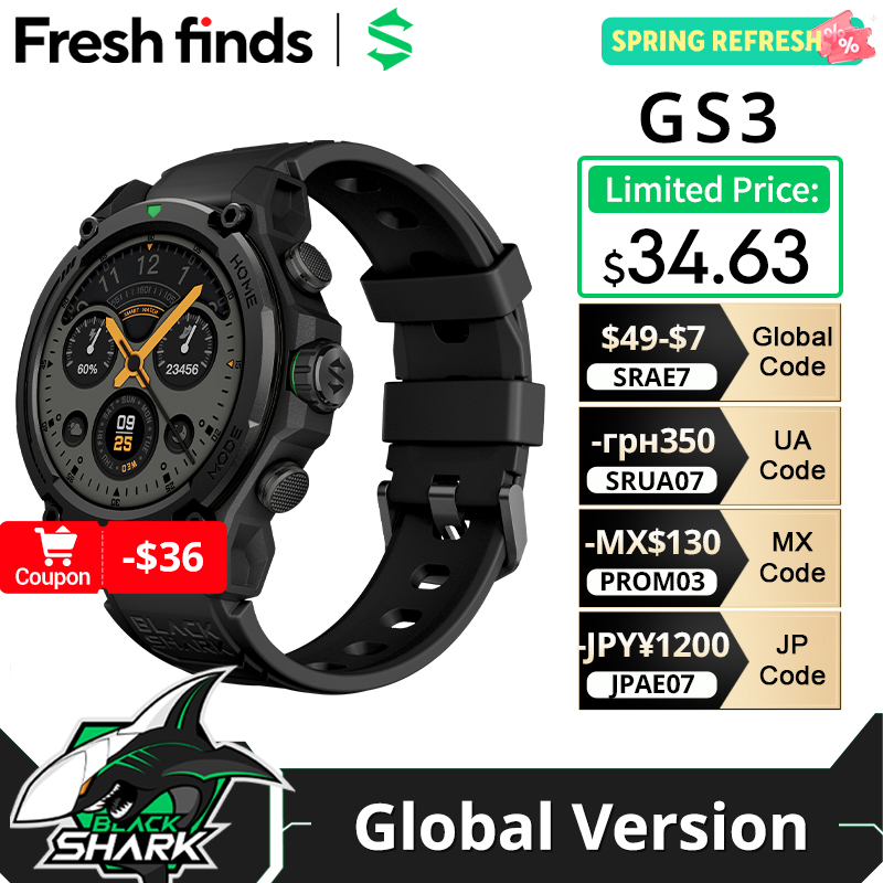 Smartwatch Face - [Anteprima Mondiale] Blackshark GS3 Smartwatch Versione