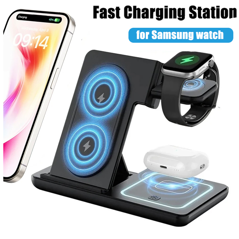 Smartwatch Ac - Supporto da tavolo per caricabatterie wireless