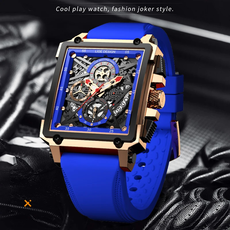 LIGE orologio da polso cronogr - Silicone Band Replacement recensione e prezzo
