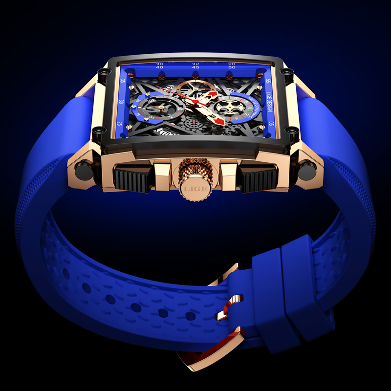 LIGE orologio da polso cronogr - Silicone Band Replacement recensione e prezzo