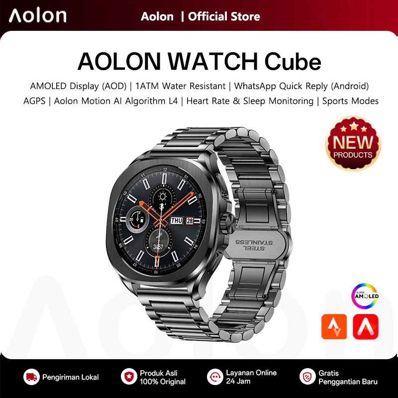 Aolon Cube Smartwatch con Sche - Android Smartwatch Accessories recensione e prezzo