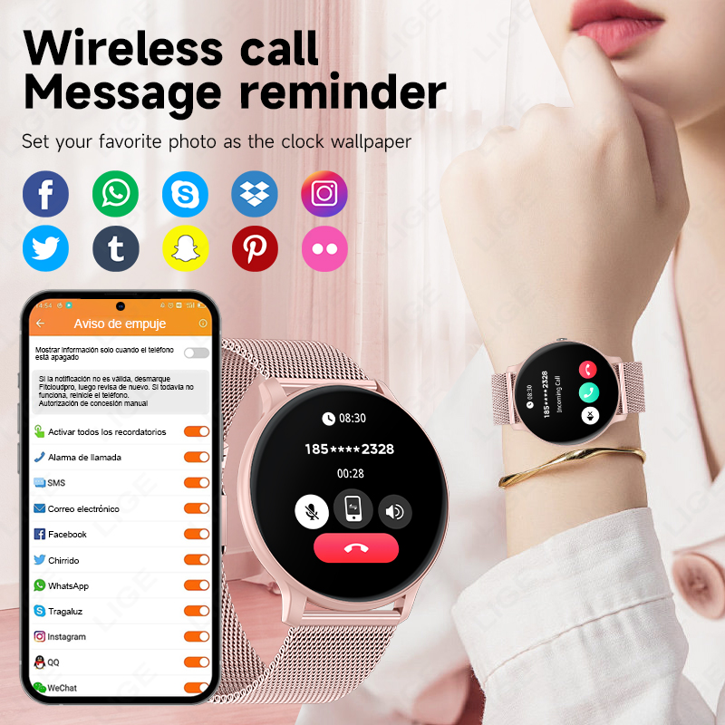 LIGE Smartwatch impermeabile d - Smartwatch Face recensione e prezzo