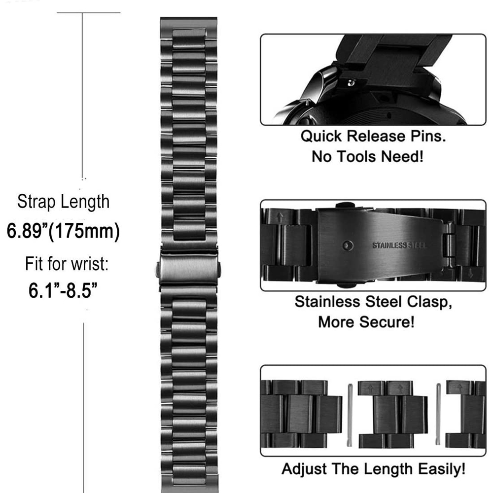 Cinturino in acciaio per Huawe - Titan Smartwatch Accessories recensione e prezzo